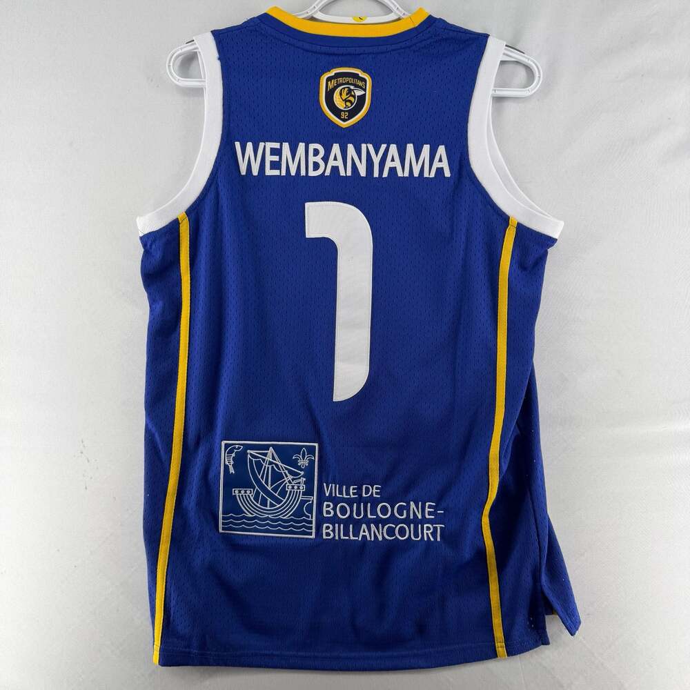 1255 Authentic Classics Victor Wembanyama Mets 92 Boulogne-Billancourt Jersey